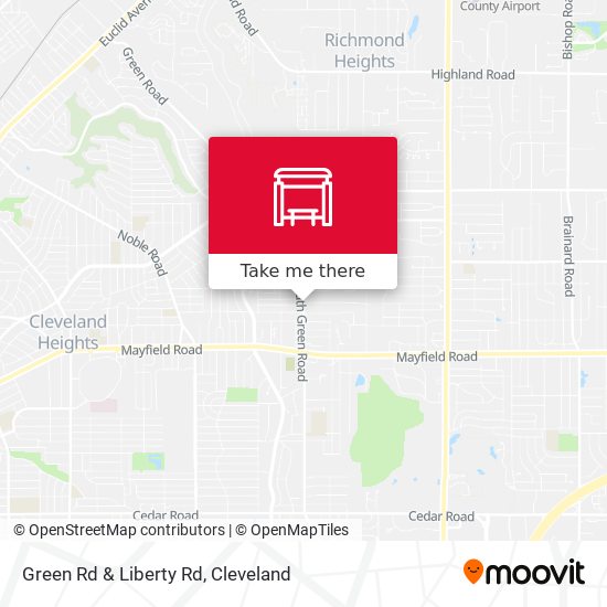 Green Rd & Liberty Rd map