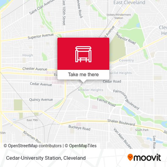 Mapa de Cedar-University Station