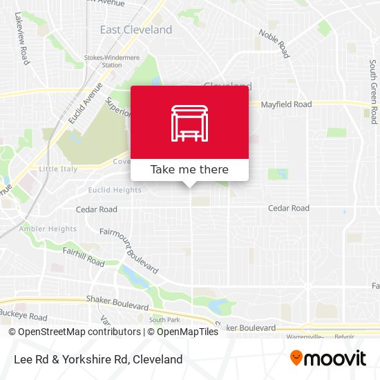 Mapa de Lee Rd & Yorkshire Rd