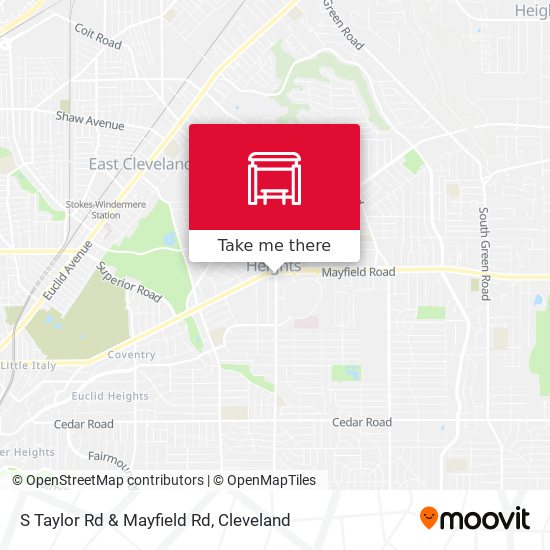 S Taylor Rd & Mayfield Rd map