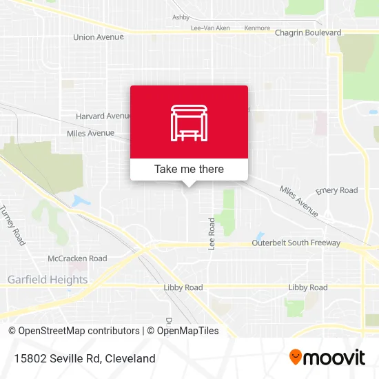 15802 Seville Rd map