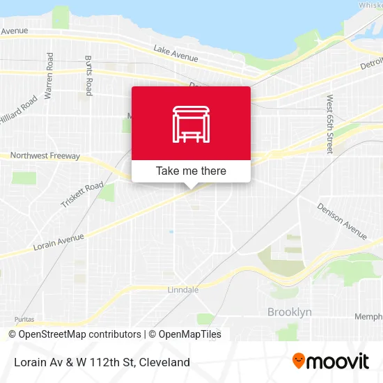 Mapa de Lorain Av & W 112th St