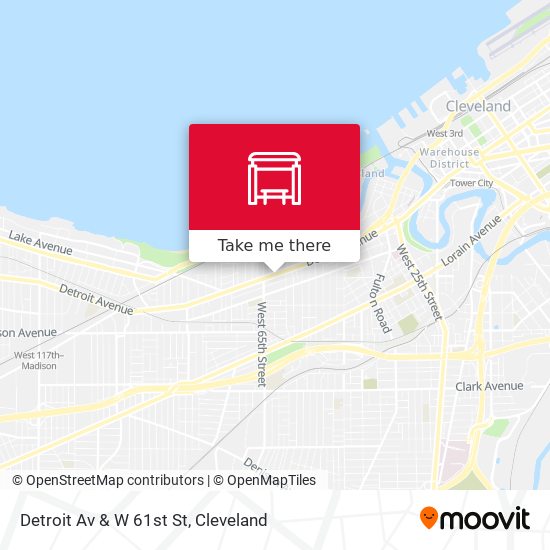 Mapa de Detroit Av & W 61st St