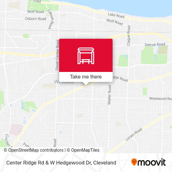 Mapa de Center Ridge Rd & W Hedgewood Dr