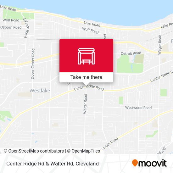Center Ridge Rd & Walter Rd map
