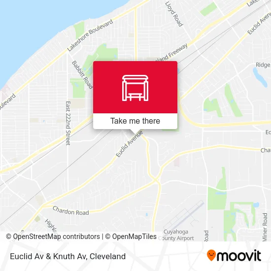 Euclid Av & Knuth Av map