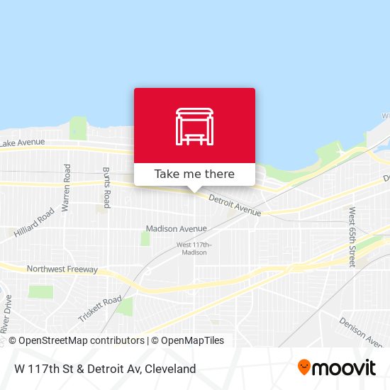 Mapa de W 117th St & Detroit Av