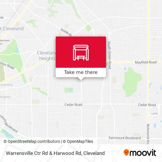 Warrensville Ctr Rd & Harwood Rd map