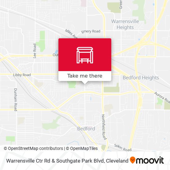 Warrensville Ctr Rd & Southgate Park Blvd map
