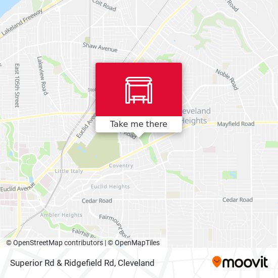 Superior Rd & Ridgefield Rd map
