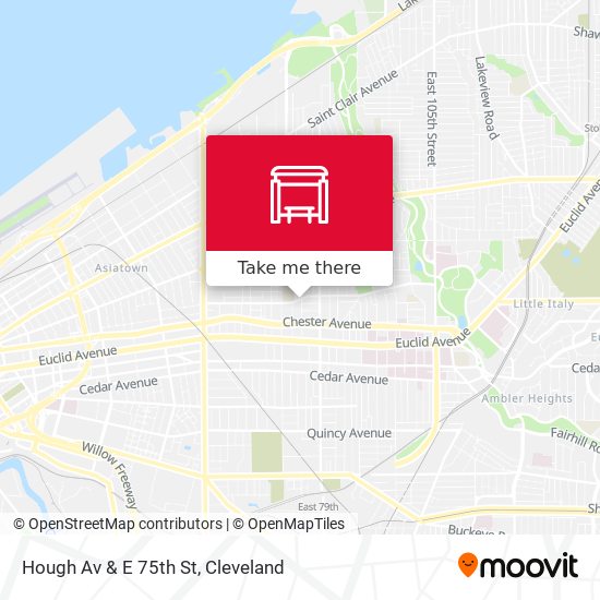 Mapa de Hough Av & E 75th St