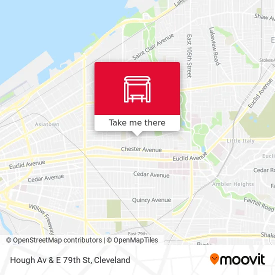 Mapa de Hough Av & E 79th St