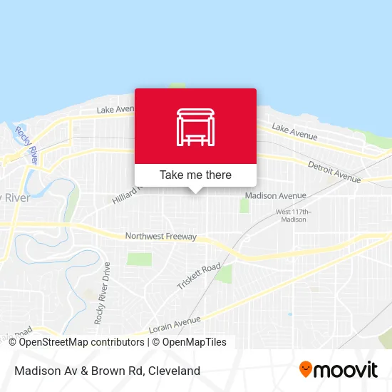 Mapa de Madison Av & Brown Rd
