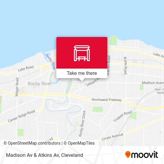 Madison Av & Atkins Av map