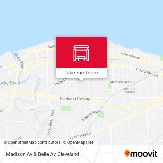 Madison Av & Belle Av map