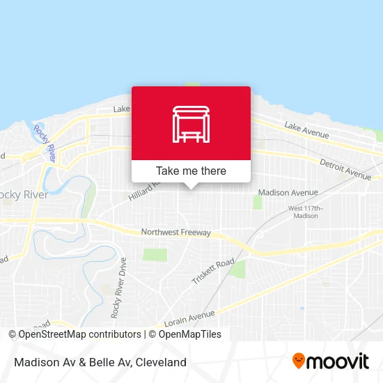 Mapa de Madison Av & Belle Av