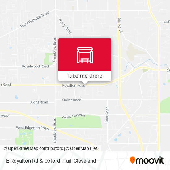 E Royalton Rd & Oxford Trail map