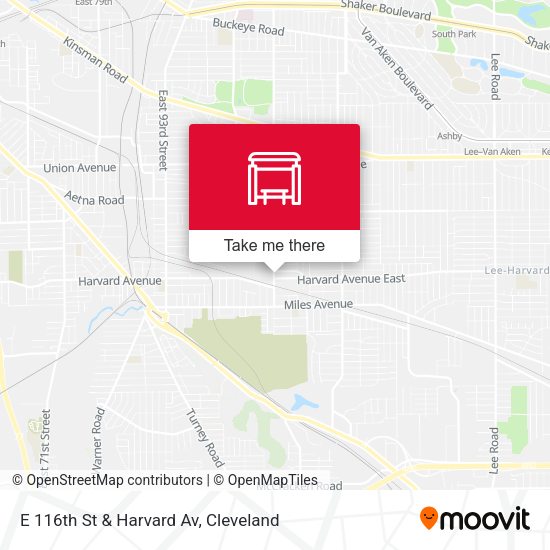 Mapa de E 116th St & Harvard Av