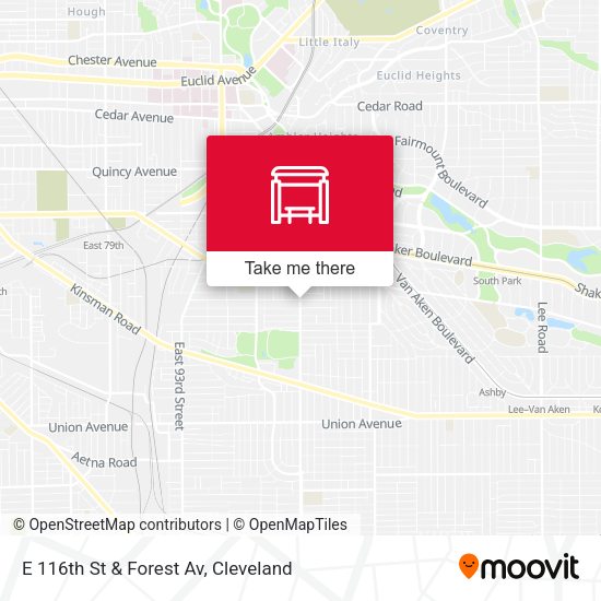 E 116th St & Forest Av map