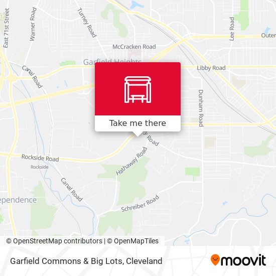 Garfield Commons & Big Lots map