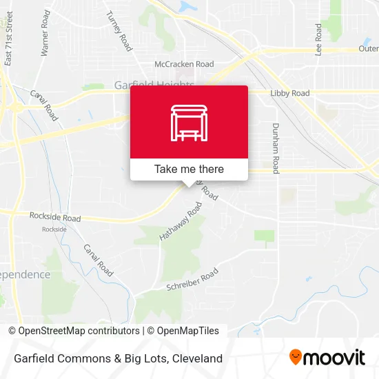 Garfield Commons & Big Lots map