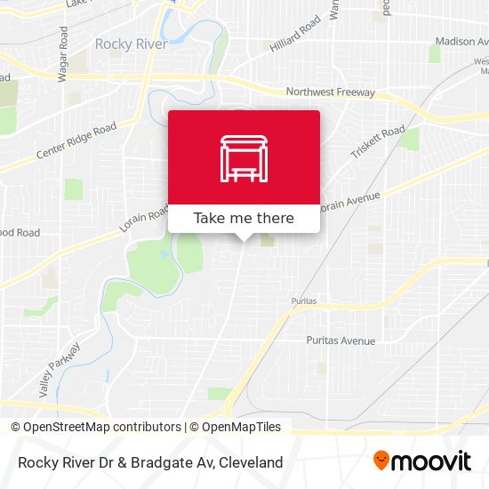 Rocky River Dr & Bradgate Av map