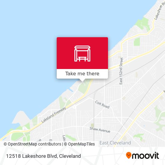 12518 Lakeshore Blvd map