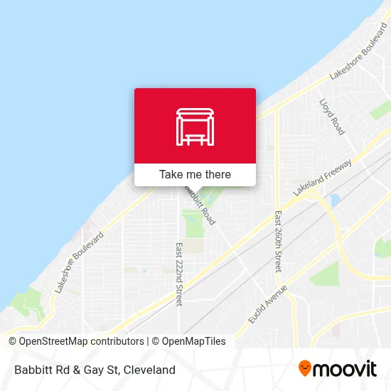 Babbitt Rd & Gay St map