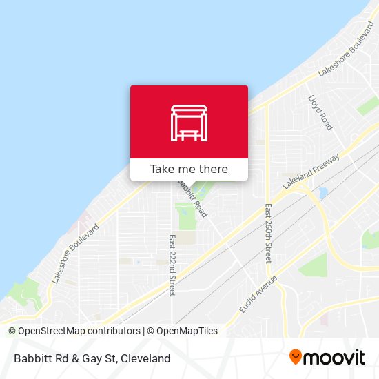 Babbitt Rd & Gay St map