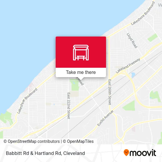 Mapa de Babbitt Rd & Hartland Rd