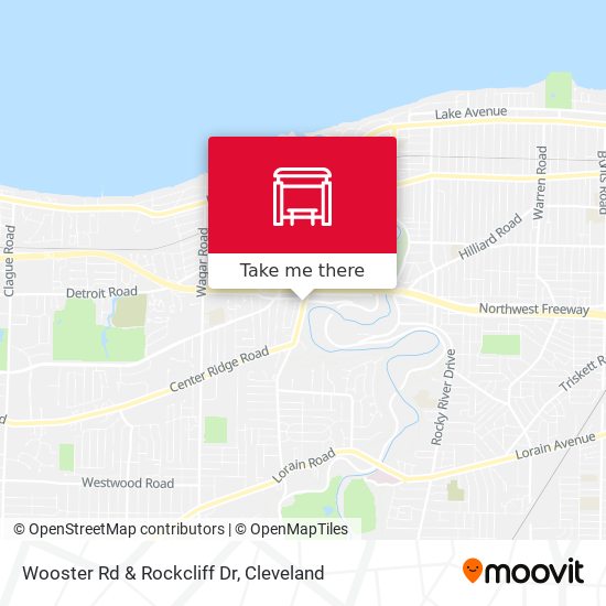 Mapa de Wooster Rd & Rockcliff Dr