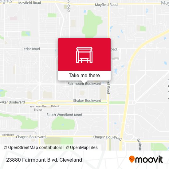 23880 Fairmount Blvd map