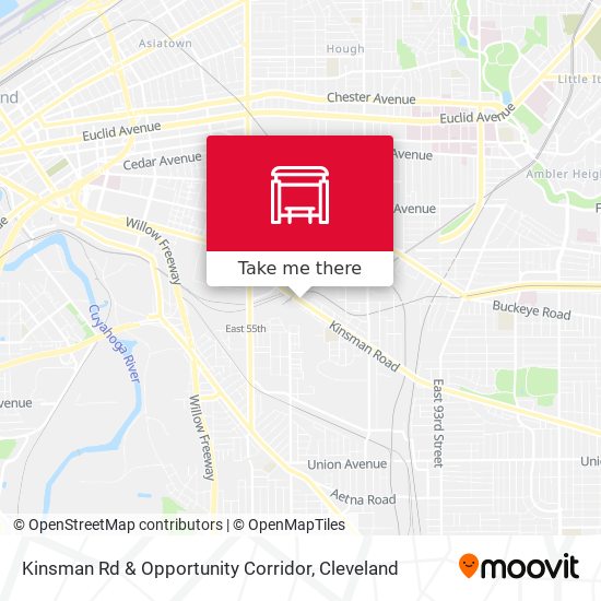 Kinsman Rd & Opportunity Corridor map