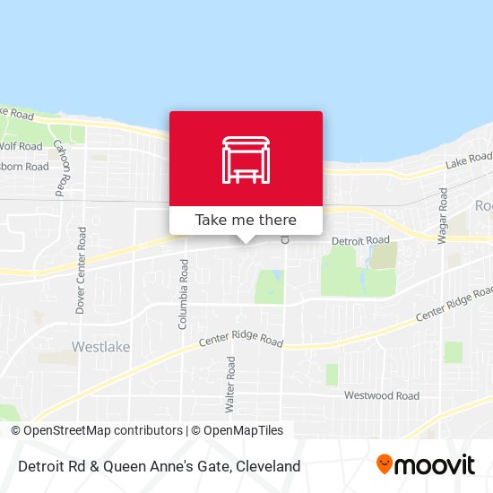 Detroit Rd & Queen Anne's Gate map