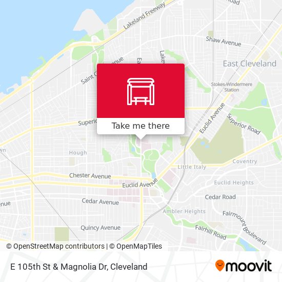 E 105th St & Magnolia Dr map