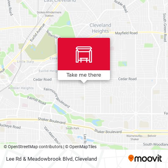 Mapa de Lee Rd & Meadowbrook Blvd