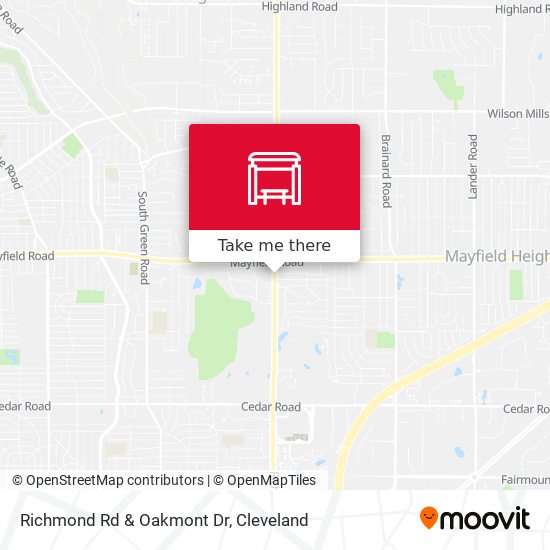 Richmond Rd & Oakmont Dr map