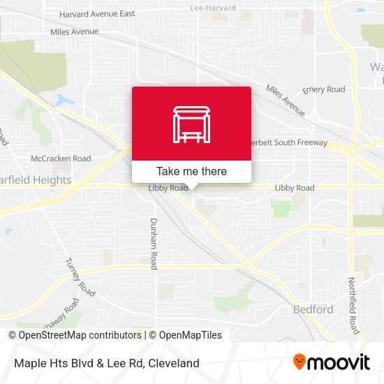 Maple Hts Blvd & Lee Rd map