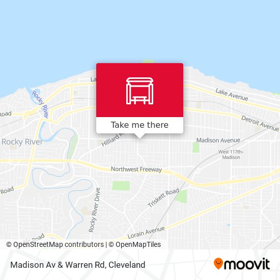 Madison Av & Warren Rd map