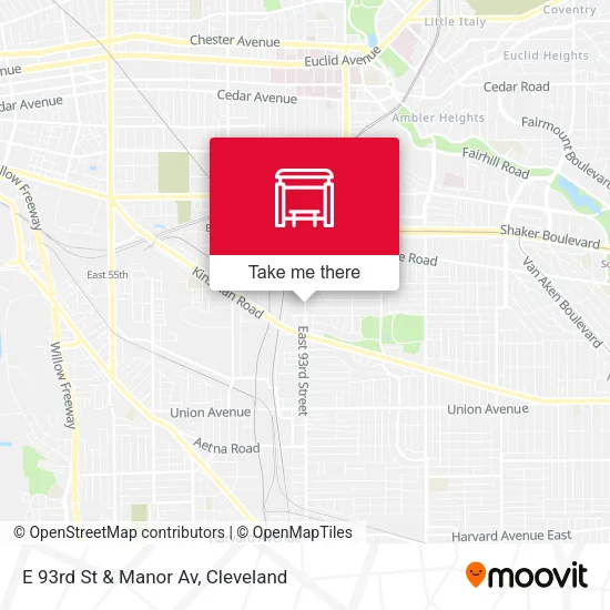 Mapa de E 93rd St & Manor Av