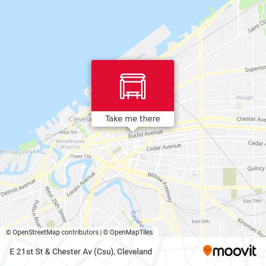 E 21st St & Chester Av (Csu) map