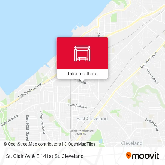 Mapa de St. Clair Av & E 141st St