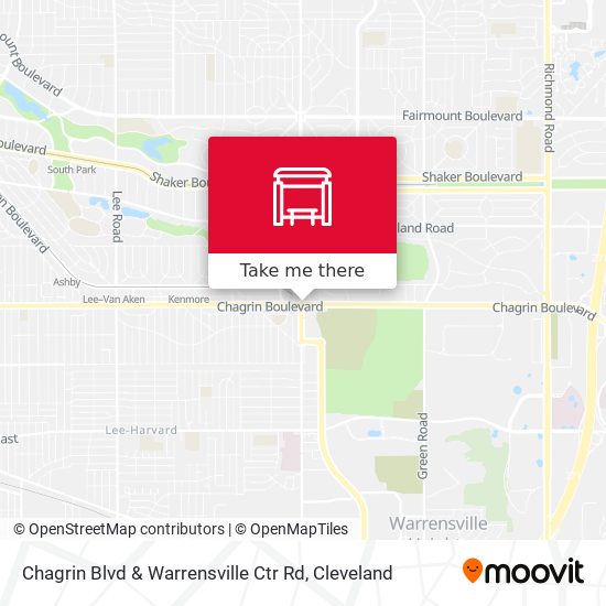 Mapa de Chagrin Blvd & Warrensville Ctr Rd