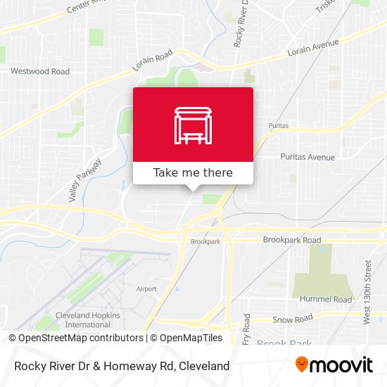 Rocky River Dr & Homeway Rd map