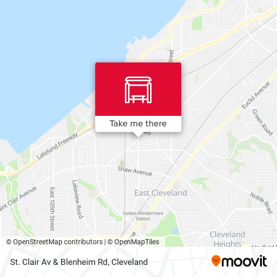 St. Clair Av & Blenheim Rd map