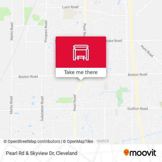 Pearl Rd & Skyview Dr map