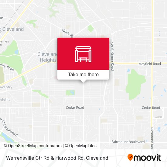 Mapa de Warrensville Ctr Rd & Harwood Rd