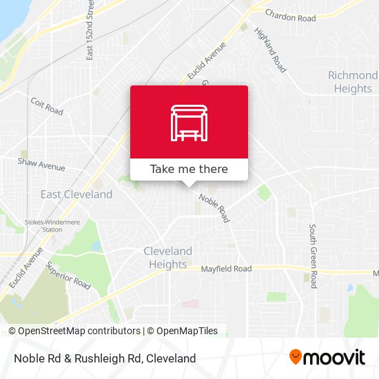 Noble Rd & Rushleigh Rd map