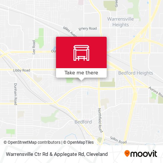 Warrensville Ctr Rd & Applegate Rd map