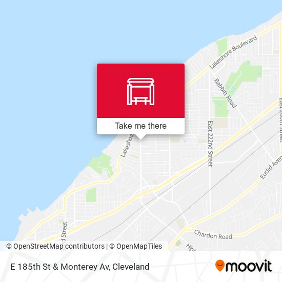 Mapa de E 185th St & Monterey Av